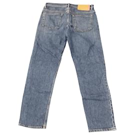 Autre Marque-Acne Studios Schmal zulaufende Jeans aus mittelblauer Baumwolle-Blau