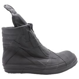 Sneakers alte Rick Owens Geobasket in gomma nera Nero