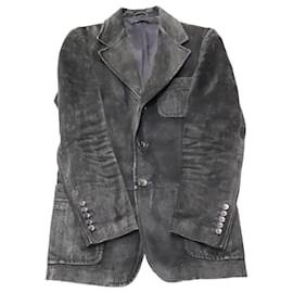 Gucci-Gucci Lapel Collar Jacket in Black Cupro-Black