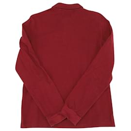 Lacoste-Lacoste Camiseta de manga larga Classic Fit L.12.12 Polo de algodón rojo-Roja