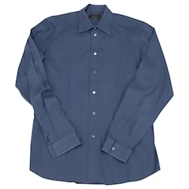 Prada-Prada Button Down Shirt in Light Blue Cotton-Blue,Light blue