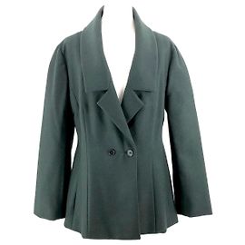 Jil Sander jacket in green wool-angora Green