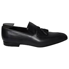 Berluti-Berluti Loafer with Tassel in Black Leather-Black