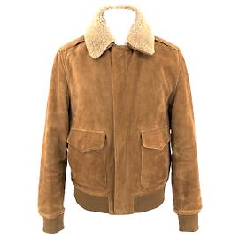Schott leather jacket in camel suede Other Yellow
