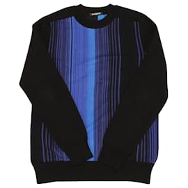 Balmain-Balmain Sweatshirt mit tonalen Streifen aus mehrfarbiger Baumwolle-Mehrfarben