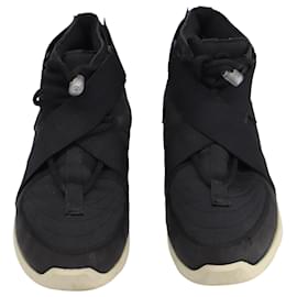 Nike-Nike Air Angst vor Gott 1 Raid Sneakers aus schwarzem Polyester-Schwarz