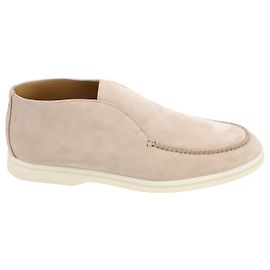 Loro Piana Open Walk Boot en cuir de veau suédé beige Beige