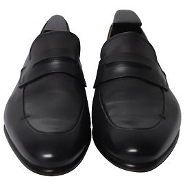 Mocassini Berluti Classici in Pelle Nera Nero