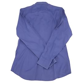 Prada-Camisa Prada com botões em algodão azul-Azul