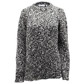 Pull Ras du Cou Sandro Boredom Grosse Maille en Acrylique Noir Noir
