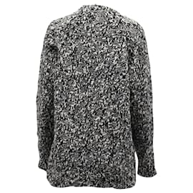 Sandro-Sandro Boredom Chunky Knit Crewneck Sweater in Black Acrylic-Black