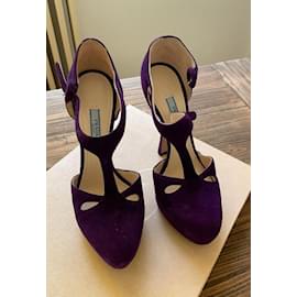 Prada-Chaussures à talons-Violet foncé
