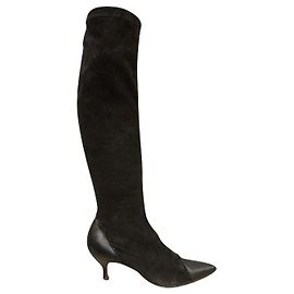 Dior p stretch boots 38,5 Black