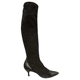 bottes stretch Dior p 38,5 Noir