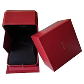 Cartier-Authentische Cartier Love Juc Bracelet Armreif gefütterte Schachtel und Papiertüte-Rot