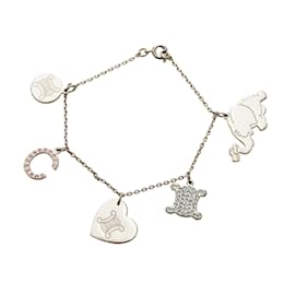 Céline-Celine Silver Silver-Tone Charms Bracelet-Silvery