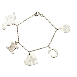 Céline-Celine Silver Silver-Tone Charms Bracelet-Silvery
