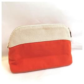 Hermès-[Used] HERMES Hermes Bored pouch Mini Toile Ash Canvas Red-Red,Orange