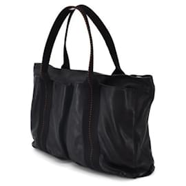Hermès-[Used] HERMES Hermes Caravan Horizontal MM Voderman Black / Black 2WAY shoulder bag handbag-Black
