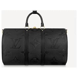 Louis Vuitton-LV Keepall 45 cuero nuevo-Negro