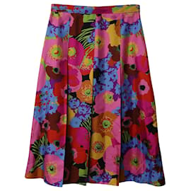 Gucci-Gucci X Ken Scott Pleated Skirt in Floral Print Silk-Other