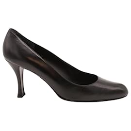 Stuart Weitzman-Sapatos Stuart Weitzman em couro preto-Preto