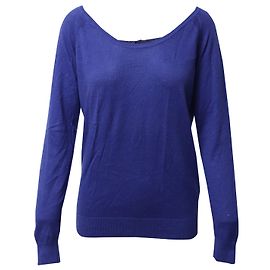 Sandro Paris Pull Dos Ouvert à Noeuds en Coton Bleu Bleu