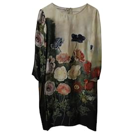 Stella Mc Cartney-Stella McCartney Garden Printed Shift Dress in Multicolor Silk-Other