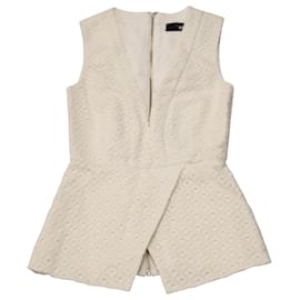 Nicholas Kirkwood Top con sobrefalda Nicholas de algodón blanco Blanco