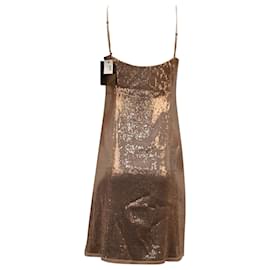 Jason Wu-Jason Wu Sequined Dress in Metallic Viscose-Metallic