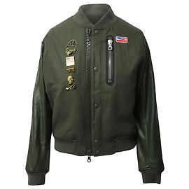 Nike x Riccardo Tisci Bomber Jacket in Green Wool  Green