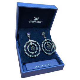 Orecchini pendenti Swarovski Blu Verde Porpora