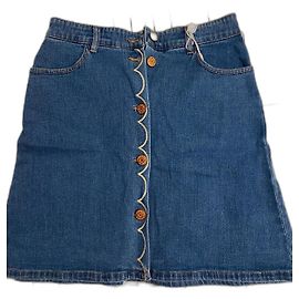 See by Chloé See By Chloe Denim Mini Skirt Blue