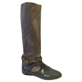 Chloé Chloe pomba e botas cinza ardósia Cinza