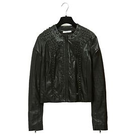 Givenchy BLACK LEATHER JEWELLED FR38 Black