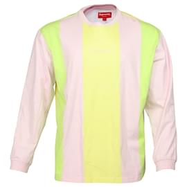 Supreme-Camiseta de manga comprida Supreme Global Standard em algodão com estampa rosa-Outro