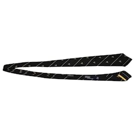 Ralph Lauren-Ralph Lauren The Bleecker Club Tie in Black Silk-Black