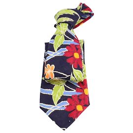 Ralph Lauren Cravate Tropicale en Lin Multicolore Autre