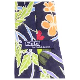 Ralph Lauren-Ralph Lauren Tropical Tie in Multicolor Linen -Other