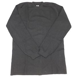 Rick Owens Merino Thermal Level Pullover Schwarz