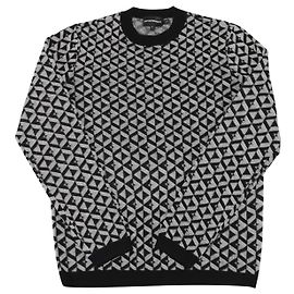 Emporio Armani Pullover mit geometrischem Muster aus mehrfarbiger Wolle Andere