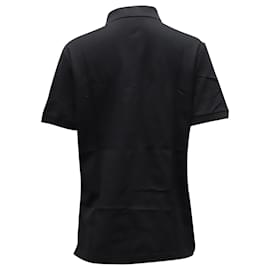Prada-Prada Piqué Polo Shirt in Black Cotton-Black