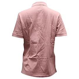 Prada-Prada Pique Polo Shirt in Pink Cotton-Pink