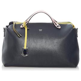 Fendi-Cartable en cuir Fendi By The Way noir-Noir