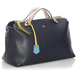 Fendi-Cartable en cuir Fendi By The Way noir-Noir