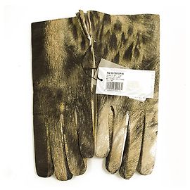 Roberto Cavalli Freedom Leather Jaguar & Tattoo Silk Lining Gloves size 8 Multiple colors