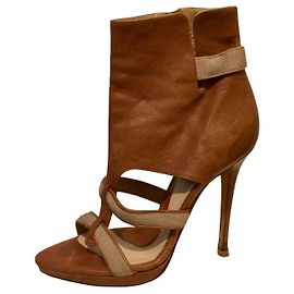 Herve Leger sexy high heels with cut outs Brown
