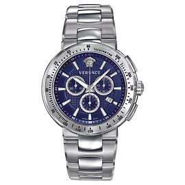 Versace Mystique Chrono Bracelet Watch Metallic