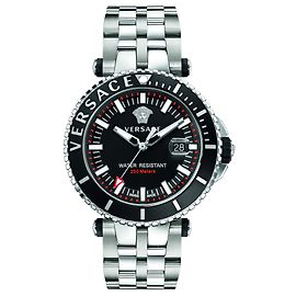 Versace V-Race Diver Watch Black