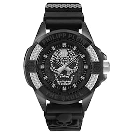 Philipp Plein-The $kull Crystal Watch-Black